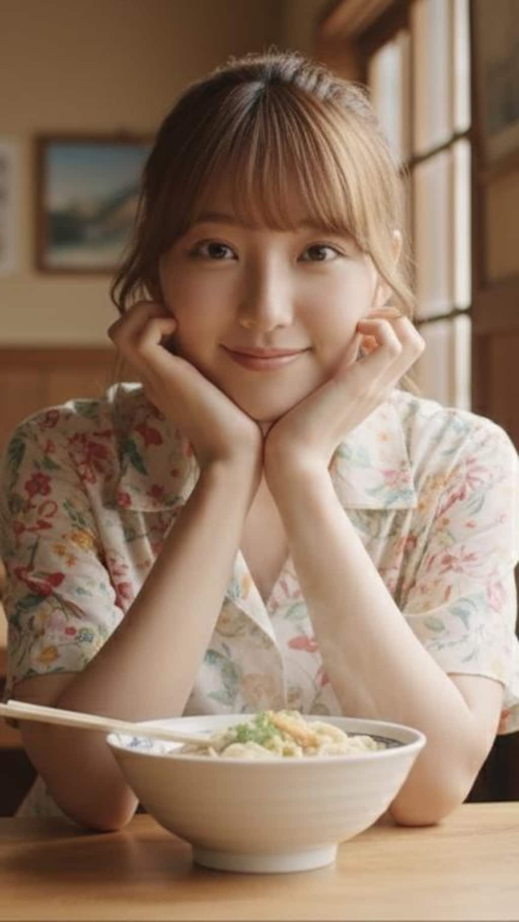 地元美女と沖縄そば