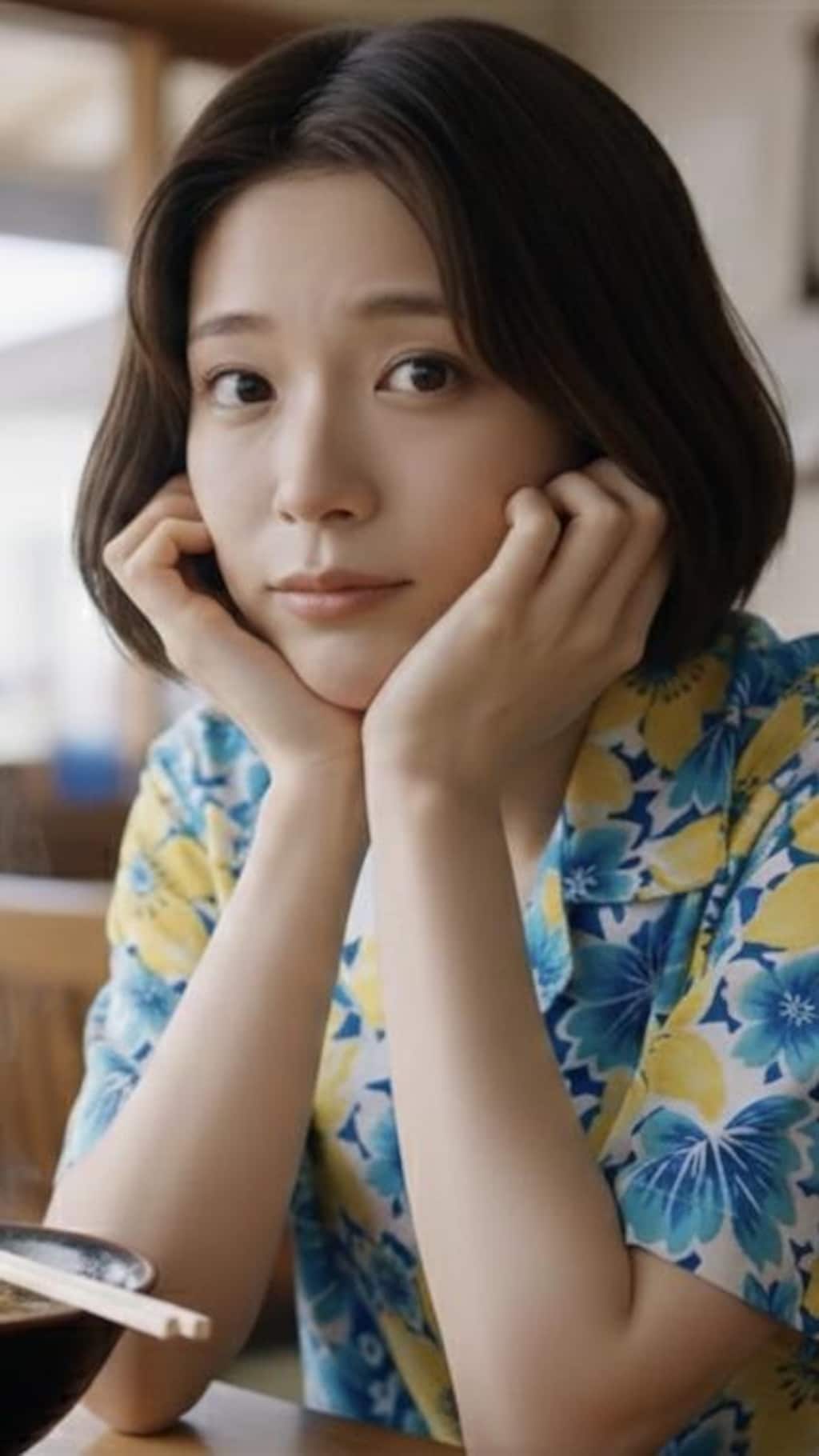 地元美女と沖縄そば