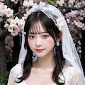桜とウェディングドレス 12枚目