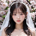 桜とウェディングドレス 10枚目