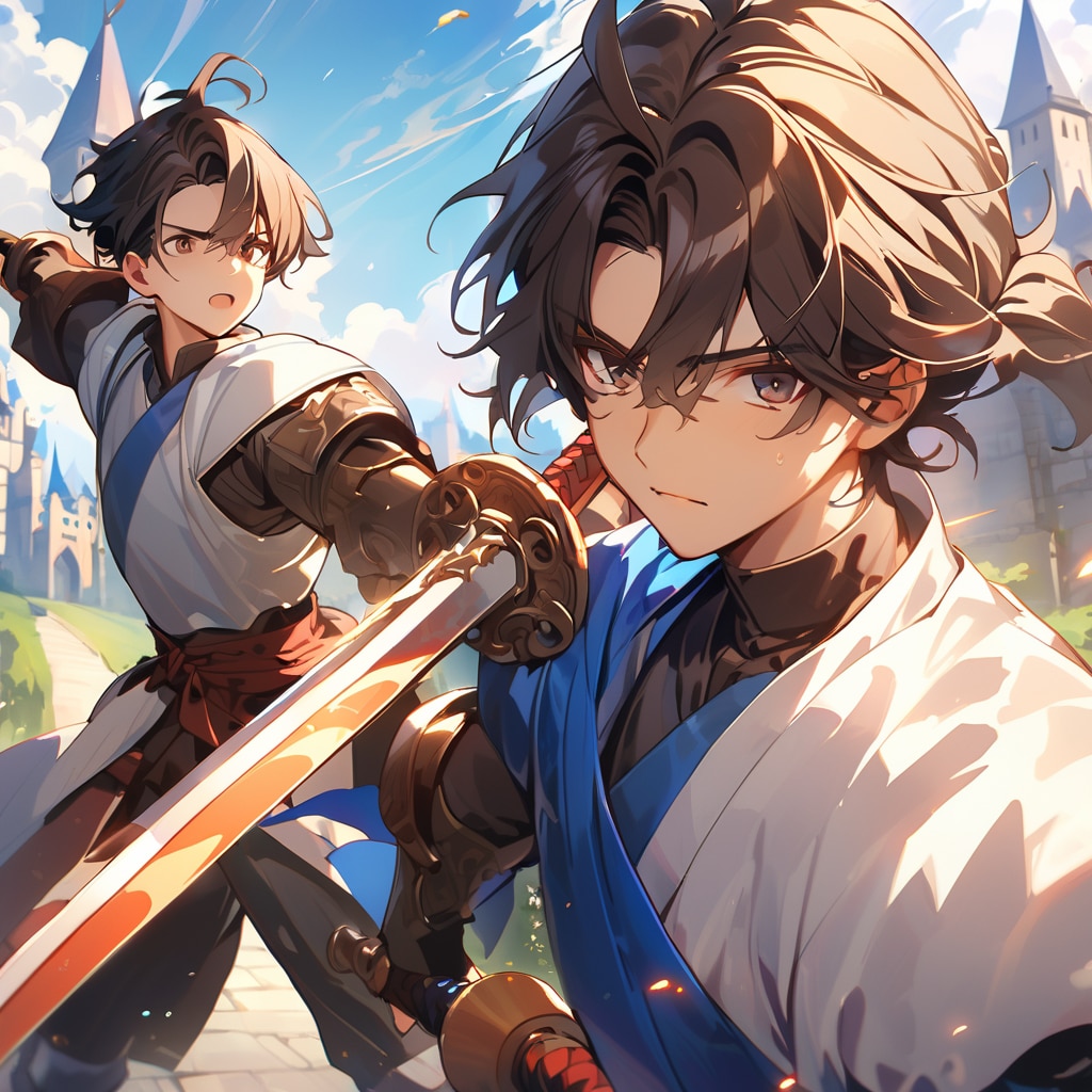 修行中に喧嘩してますが、彼らは本気です