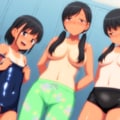 ツインテ三姉妹でプールに来たよ 8枚目