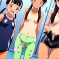 ツインテ三姉妹でプールに来たよ 9枚目