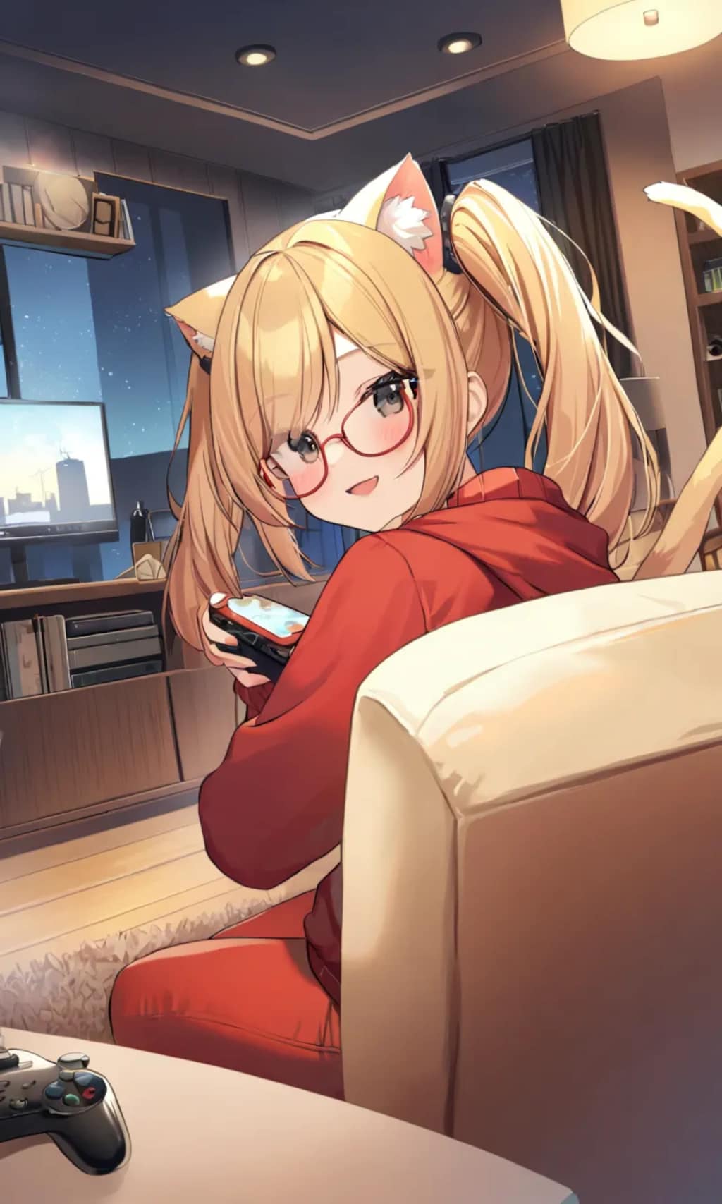 まや「たまにはゲームを⋯⋯」こるり「目が死んどる」