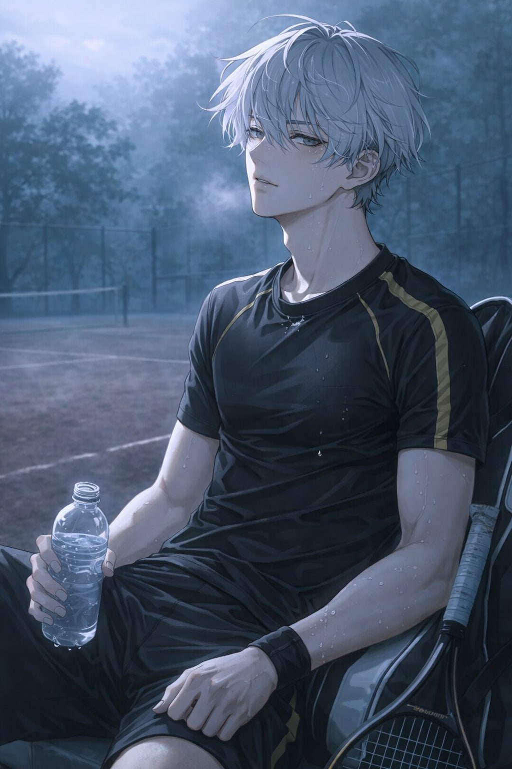 凪は、この静かな熱と青い朝で、一日を整える。 | の人気AIイラスト・グラビア