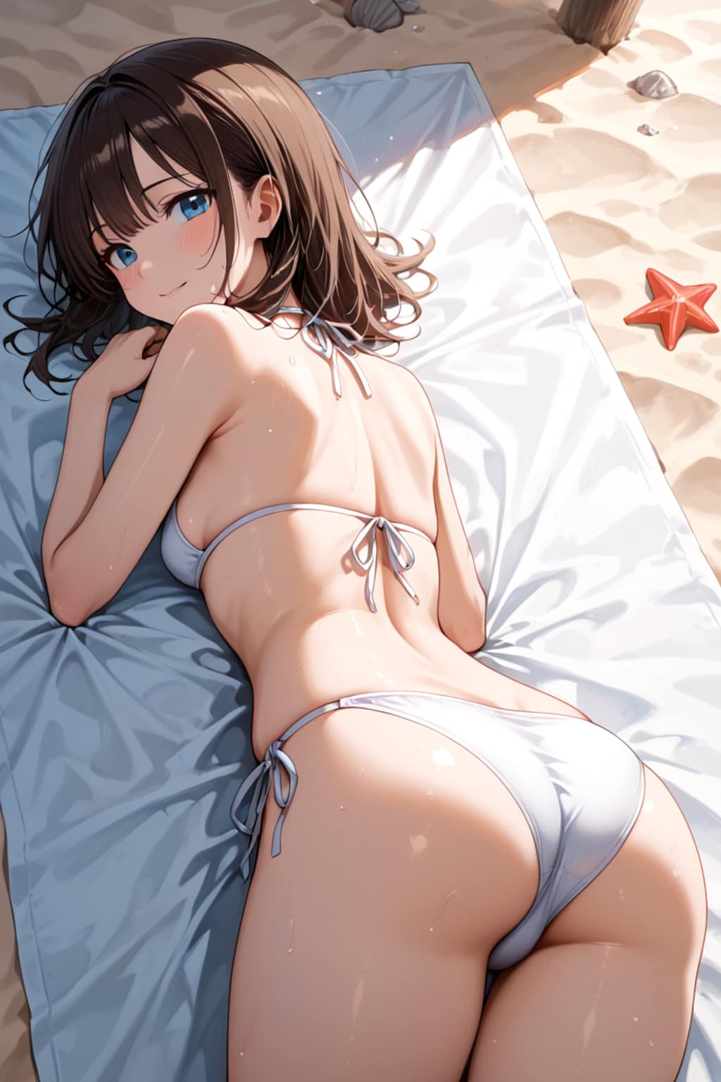 魅惑の白ビキニ