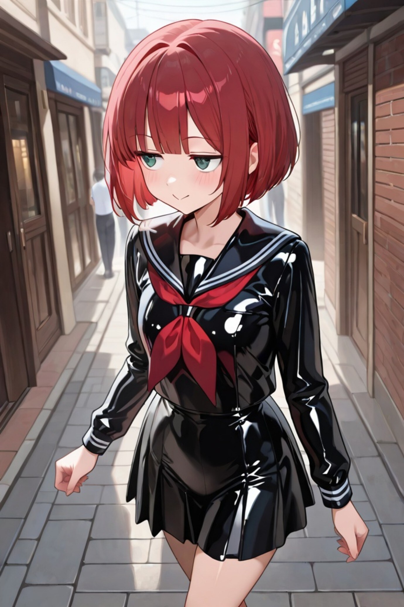 ラテックスな赤髪ちゃん