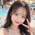 屋内プールセルフィー 7枚目