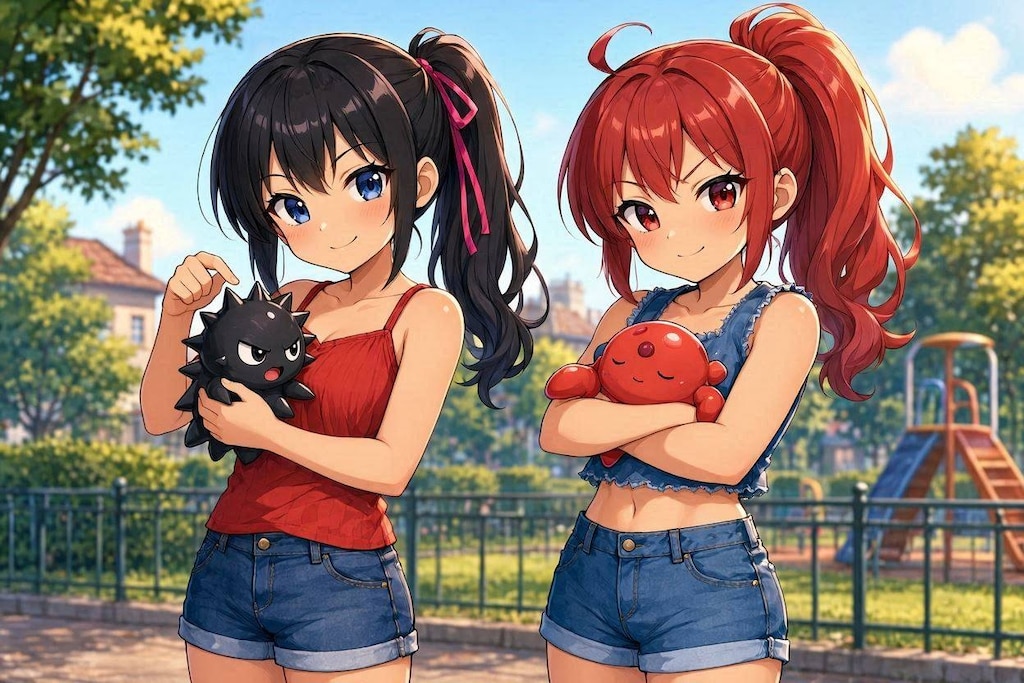 さやかちゃんと 赤ぽにちゃん
