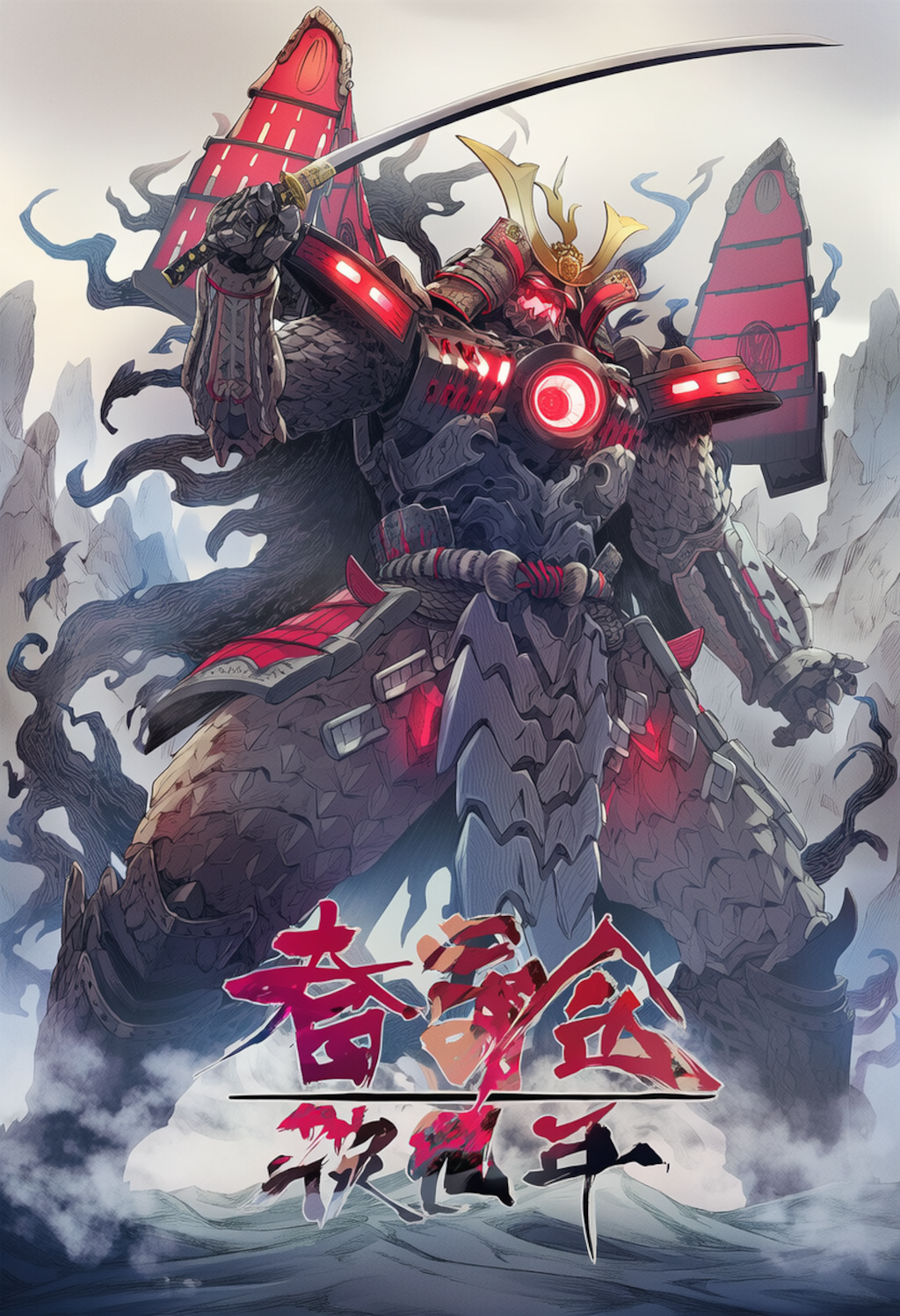 超巨大サムライロボ映画ポスター風