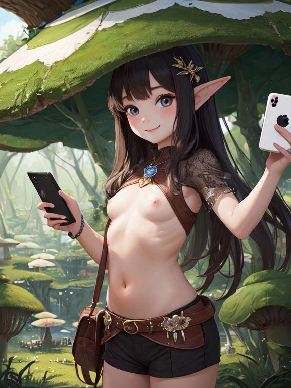自撮りエルフ