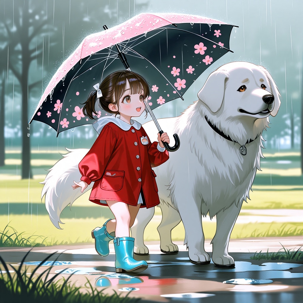 お気入りの傘でおさんぽ