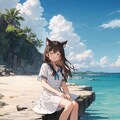 海辺の女の子 10枚目