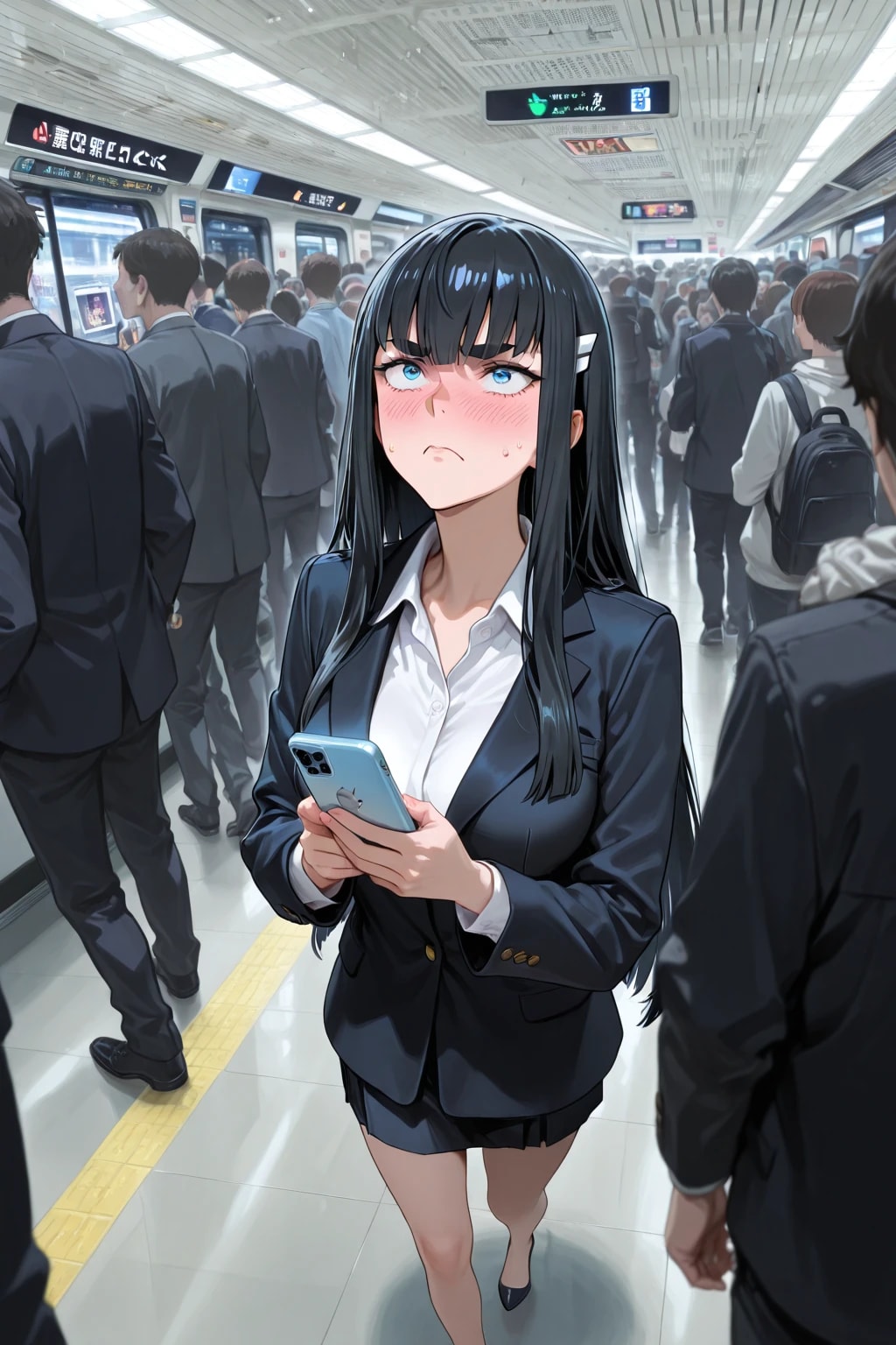 駅構内で迷子になる鬼龍院皐月