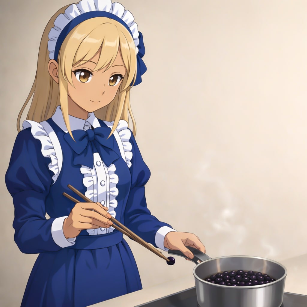 黒豆を煮ています