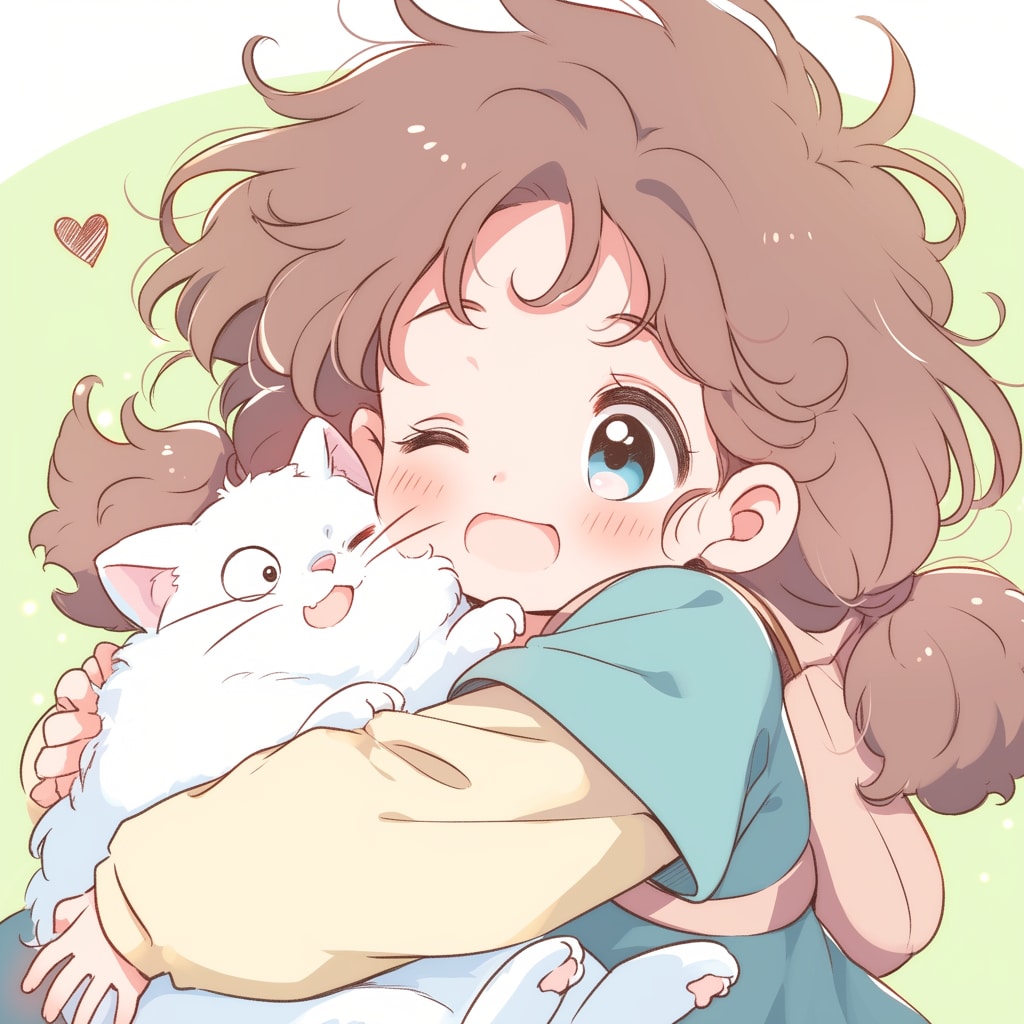 猫と女の子 cats and girl