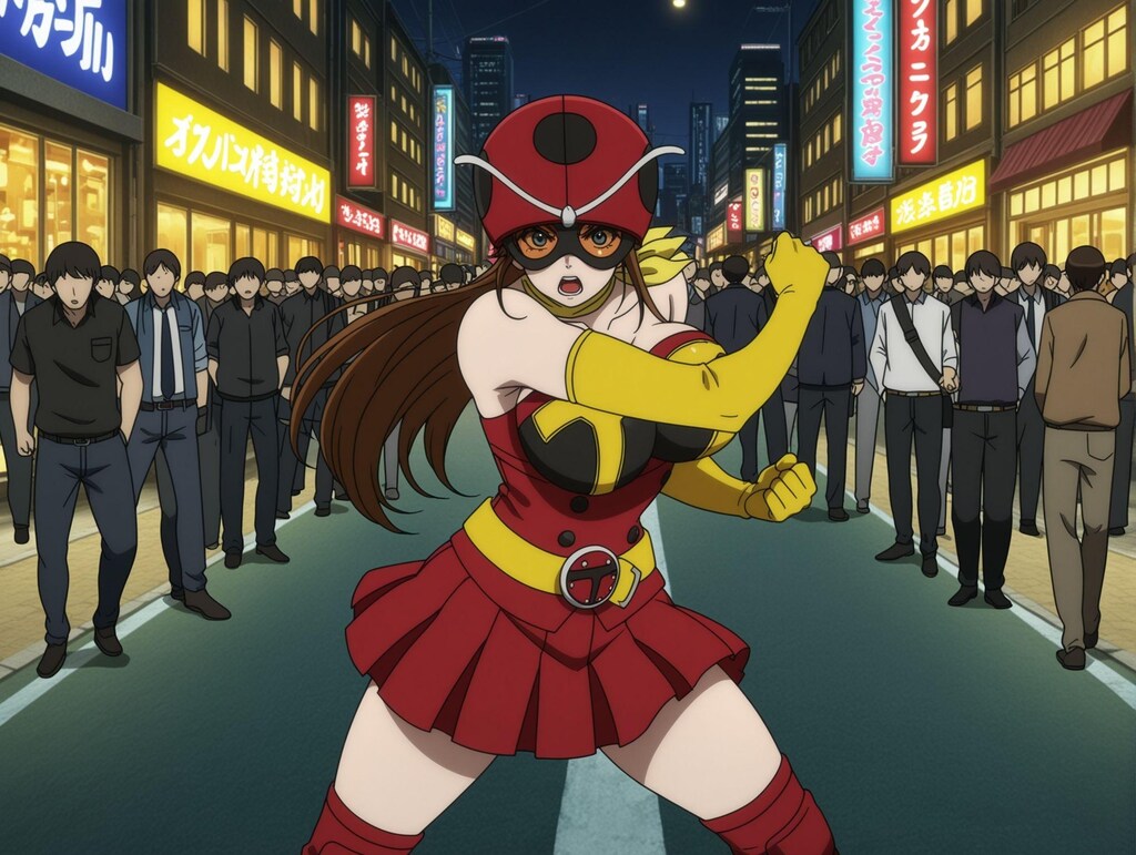 岡田ユリコ×初回変身シーン