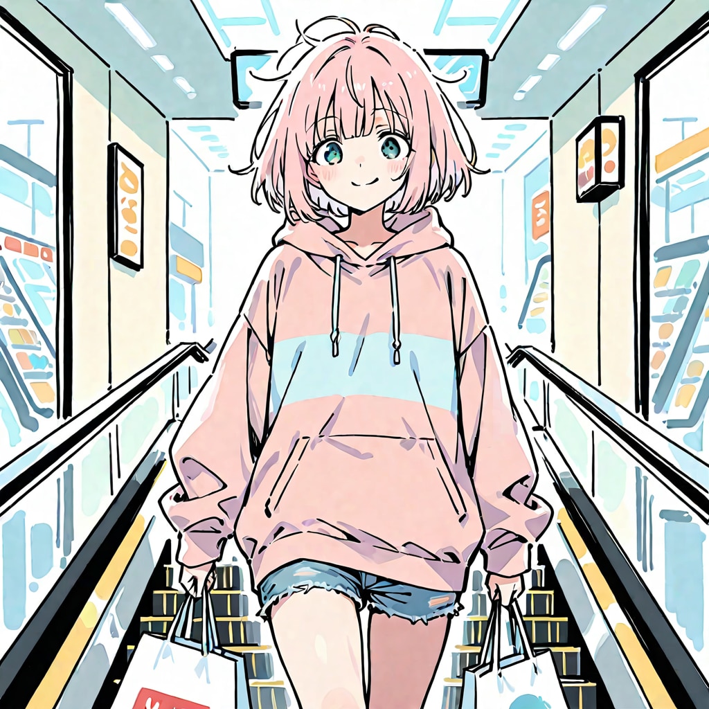 ショッピングモールにて