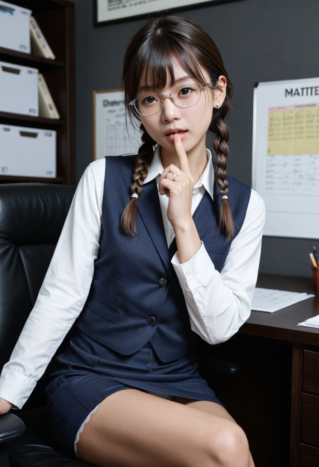 経理のメガネOLが痴女ってきた