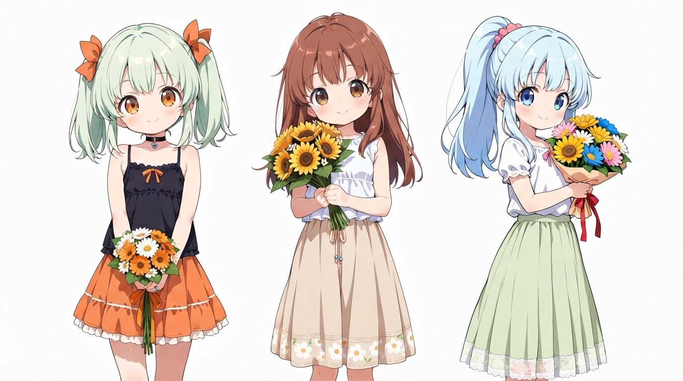 花束持って集合？4