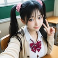 クラスのあざと可愛い子系女子に写真を撮らせてもらえた 2枚目