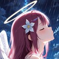 【雨の日キス顔選手権💋💕　参加です～】天使さん頑張ります♪ 3枚目