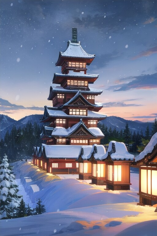 降雪城郭