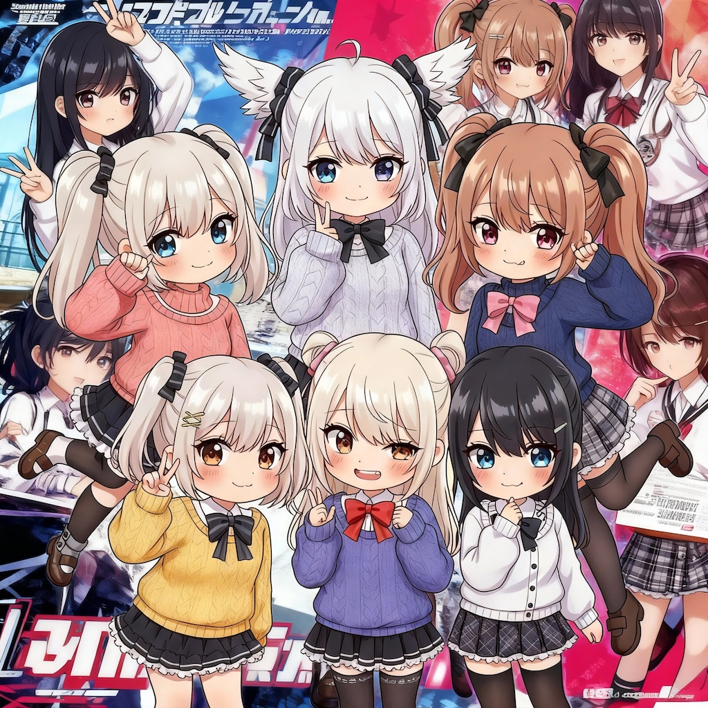 アイドルのイベントポスター