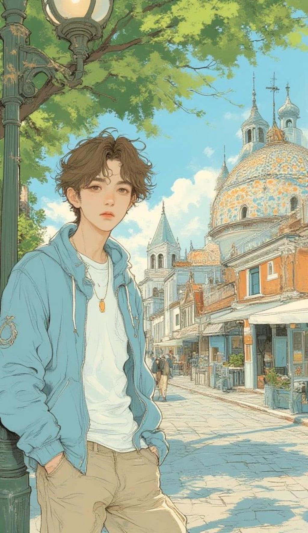 【SeaArtで画像生成】クロアチア・ザグレブの絶景×イケメン旅コーデ3選！ファッションAIアートで巡る異国情緒