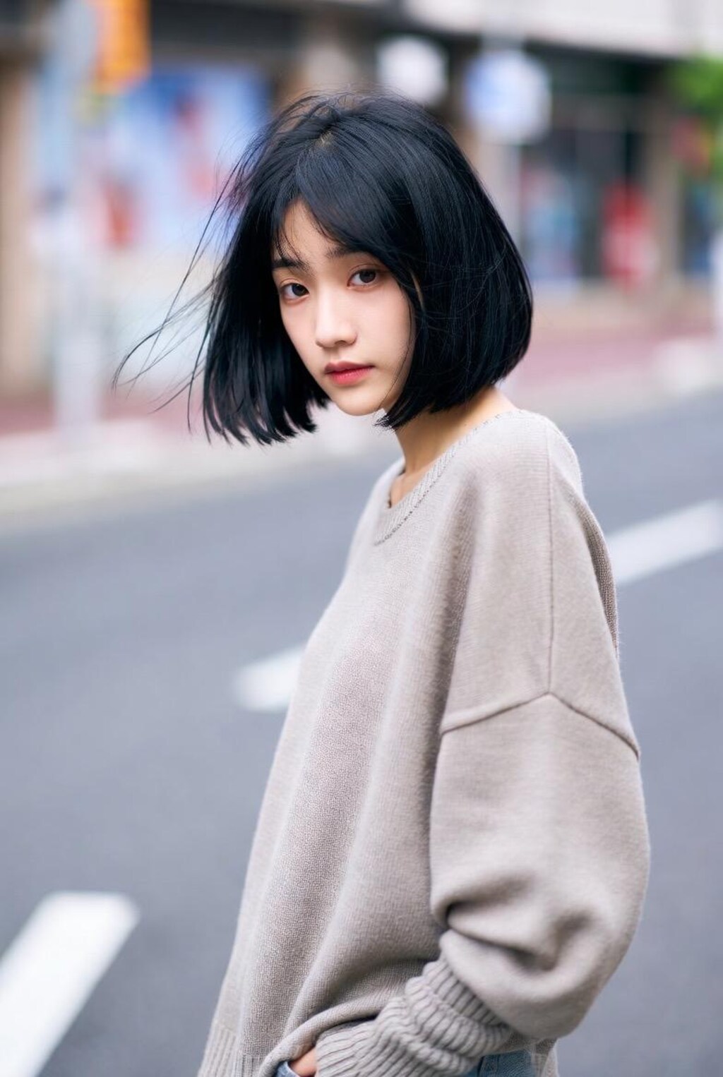 ボブカットの女子2