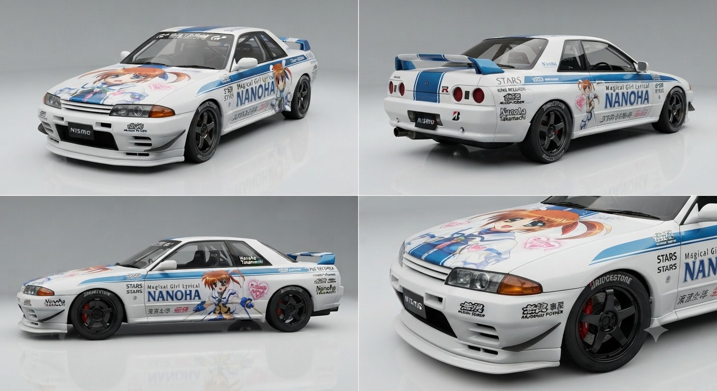 高町なのは痛車R32GT-R | の人気AIイラスト・グラビア