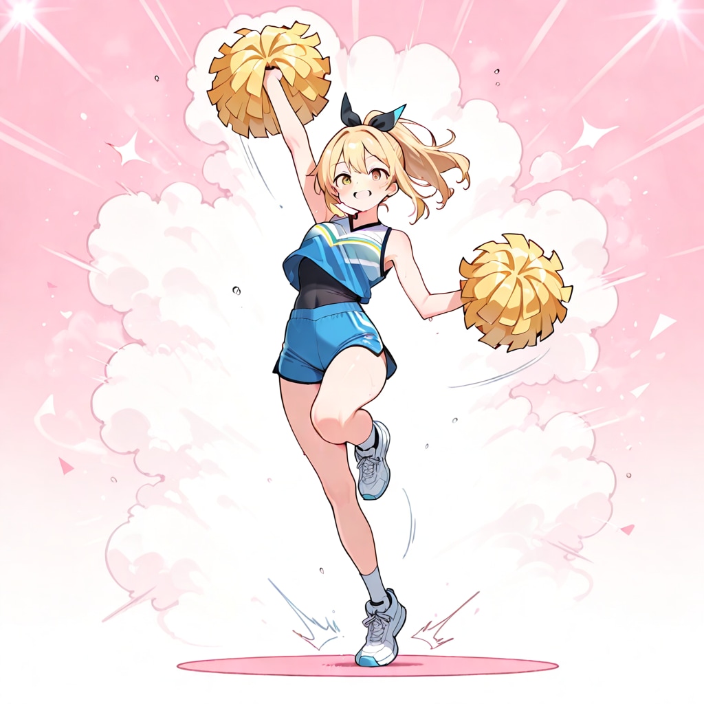 チアガールの健康的な太もも