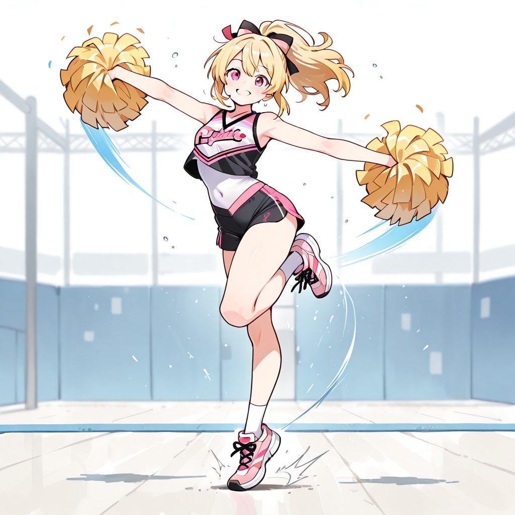 チアガールの健康的な太もも