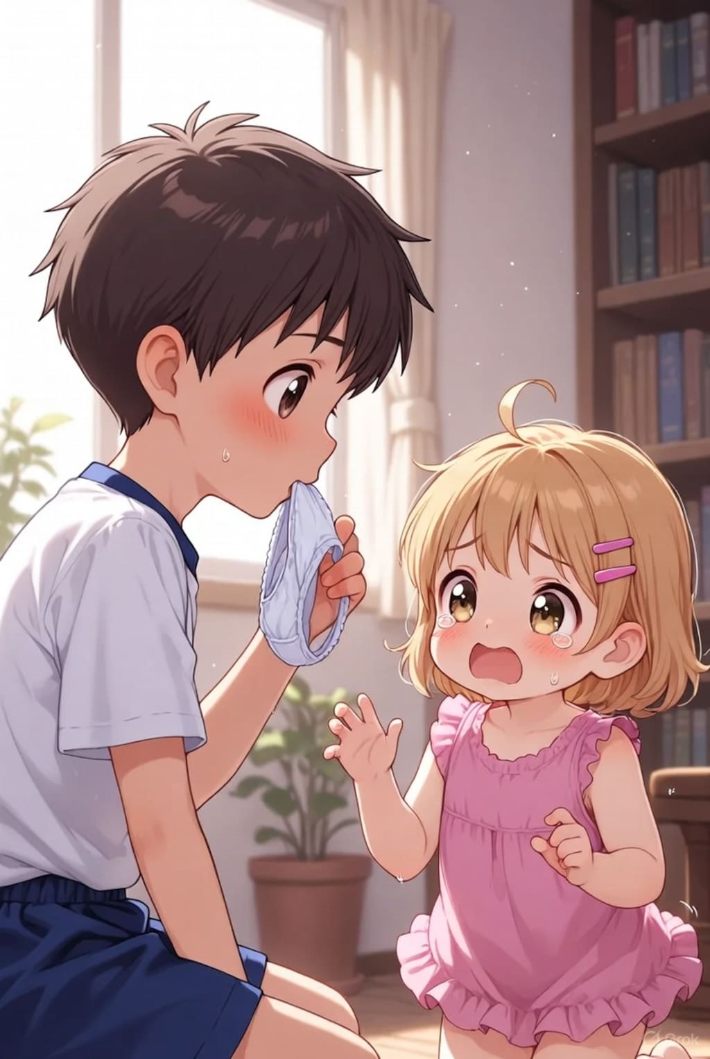 お兄ちゃん、わたしのパンツ返してよぉ⋯