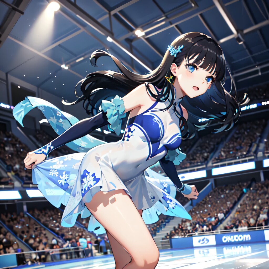 黒髪ロングでフィギュアの少女２３