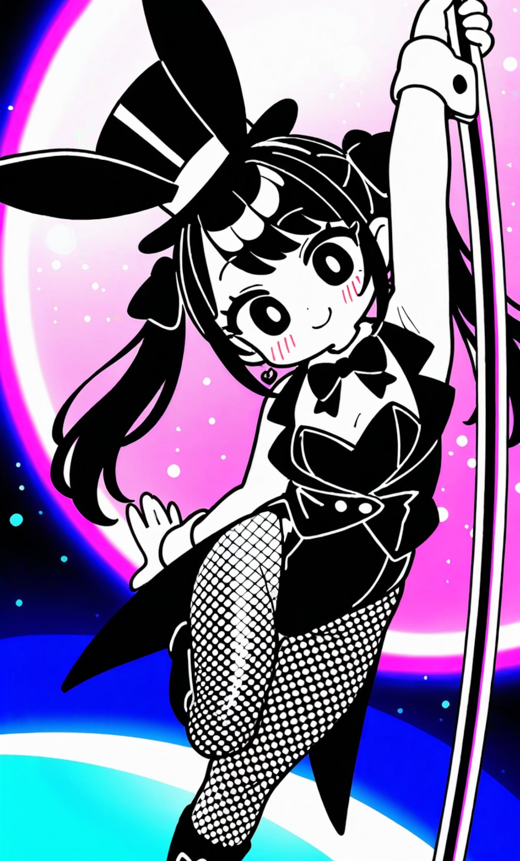 余りえろく感じない絵柄？で全年齢ポールダンスバニー♪＆ショーバニー♪