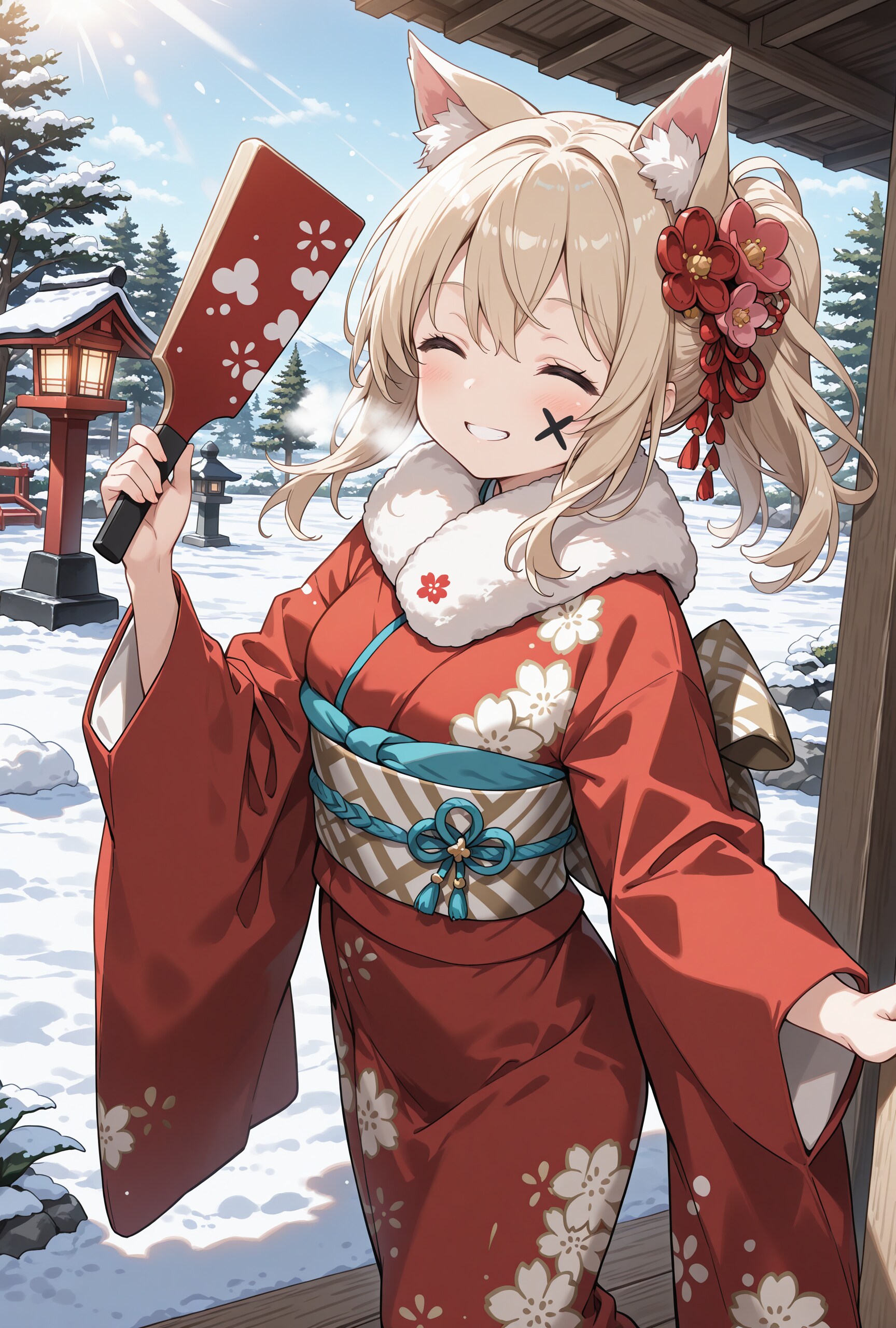 羽根つき♪