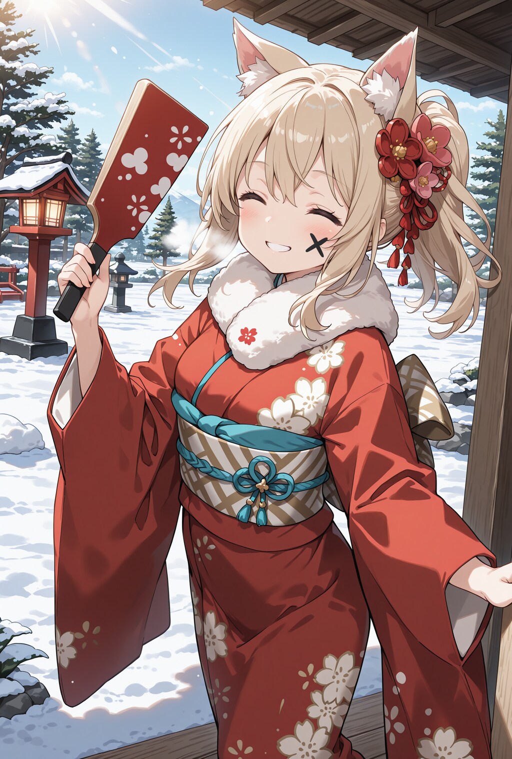 羽根つき♪