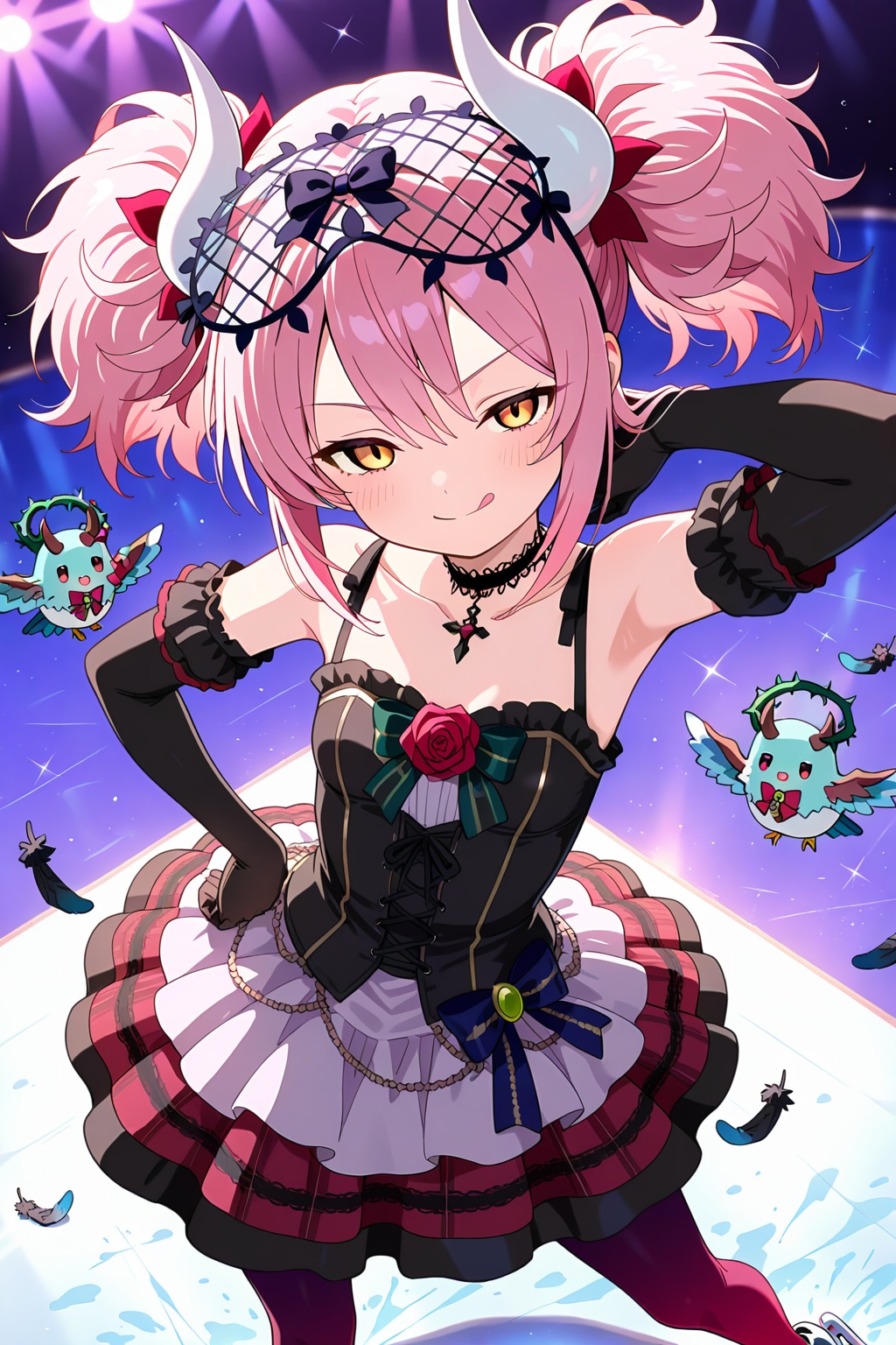 ゴシックで作るスケート衣装 | の人気AIイラスト・グラビア