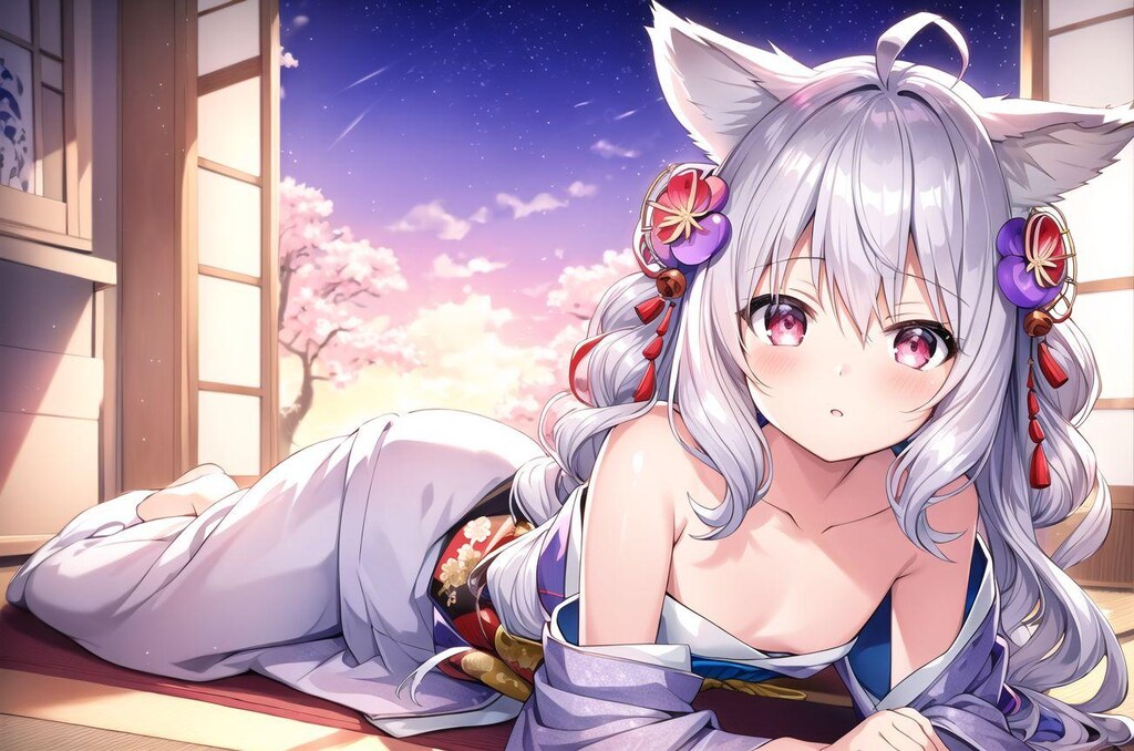 見えそうで見えない和服