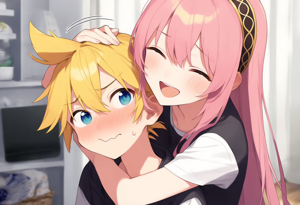 ボーカロイド　れんきゅんがよしよしされるだけ　（ルカ版）