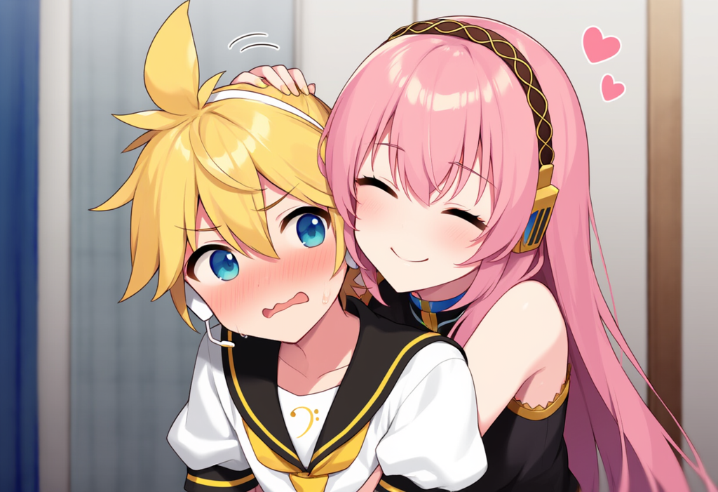 ボーカロイド　れんきゅんがよしよしされるだけ　（ルカ版）