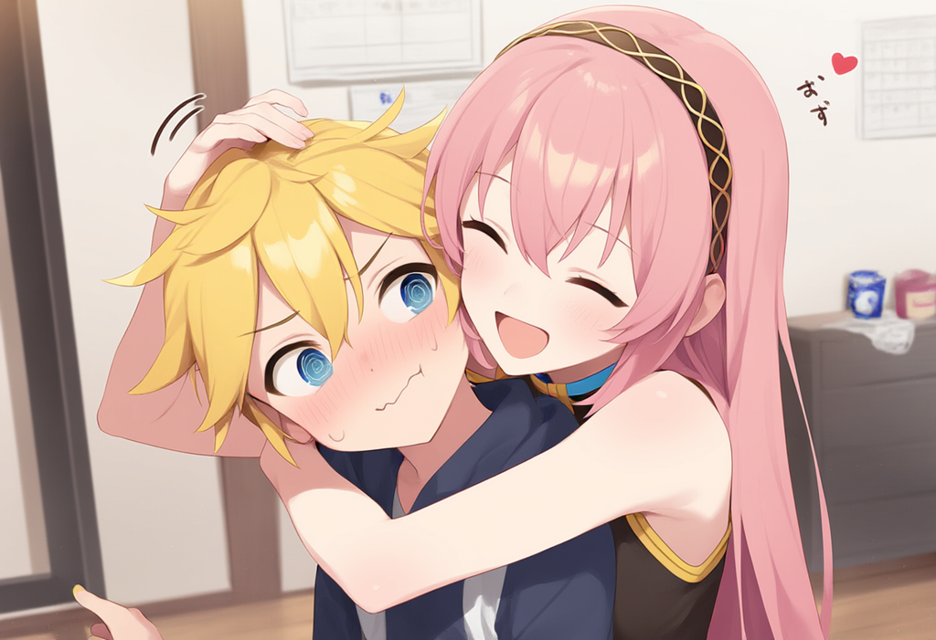 ボーカロイド　れんきゅんがよしよしされるだけ　（ルカ版）