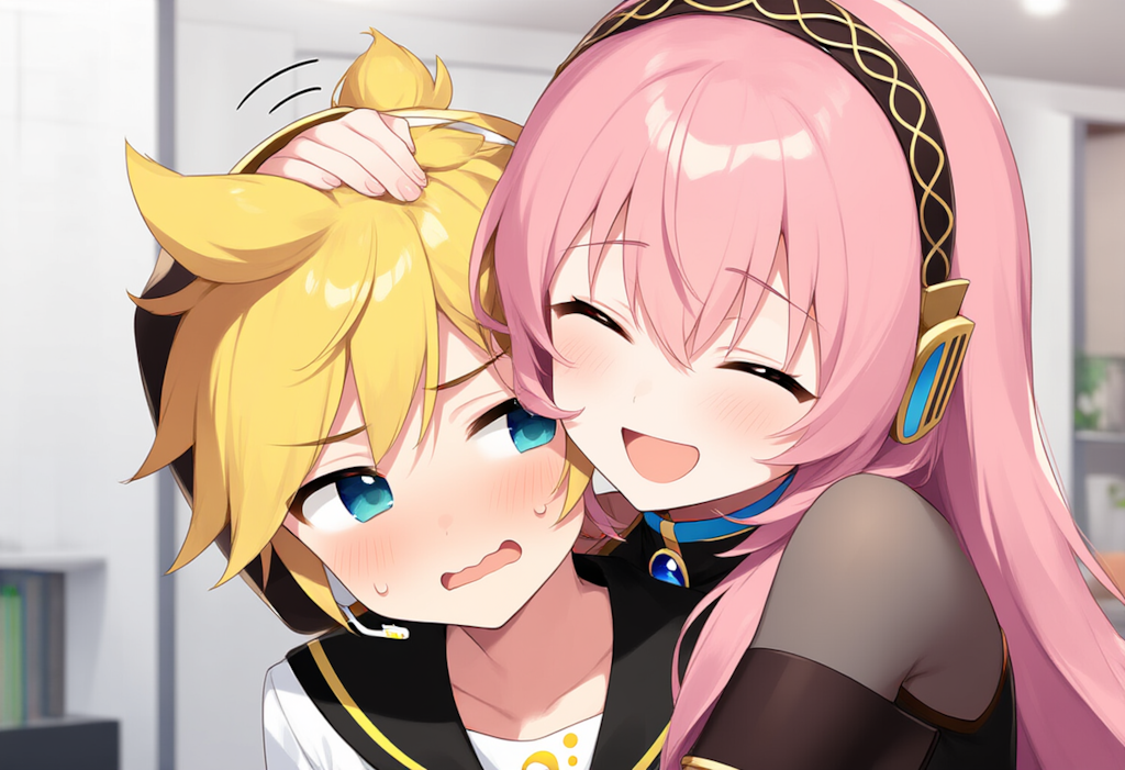 ボーカロイド　れんきゅんがよしよしされるだけ　（ルカ版）
