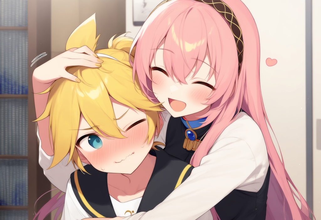 ボーカロイド　れんきゅんがよしよしされるだけ　（ルカ版）