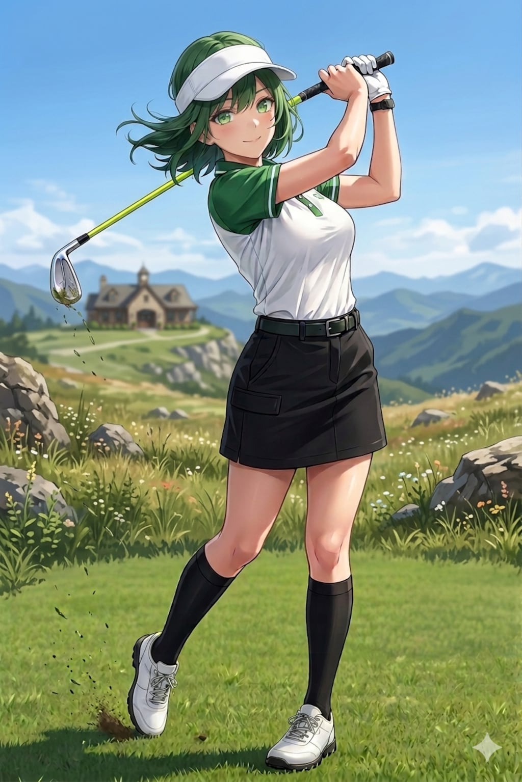 芽生ちゃん018「綺麗に打てたっ✨」