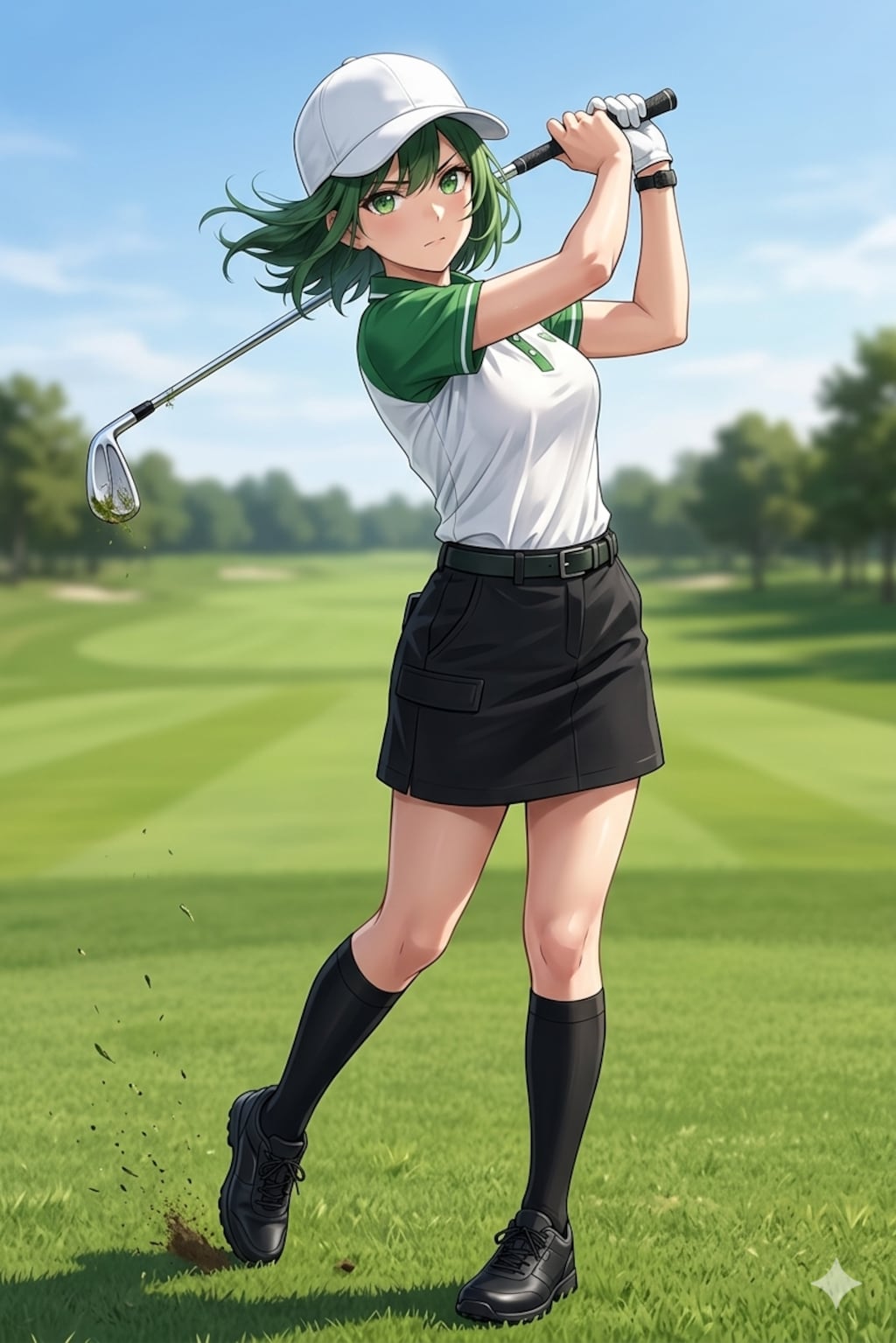 芽生ちゃん018「綺麗に打てたっ✨」