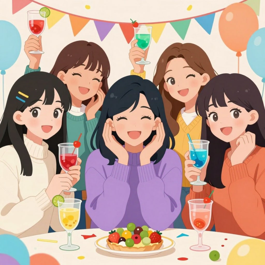 笑顔で乾杯、今年の終わりに