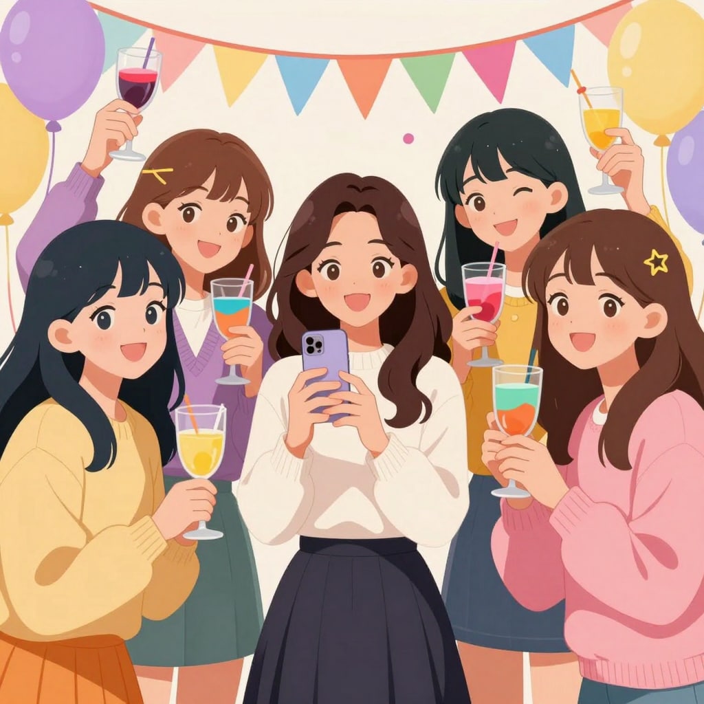 笑顔で乾杯、今年の終わりに