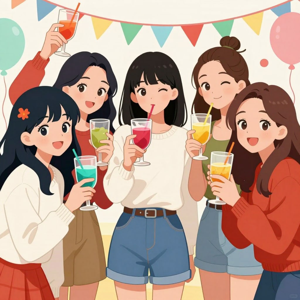 笑顔で乾杯、今年の終わりに